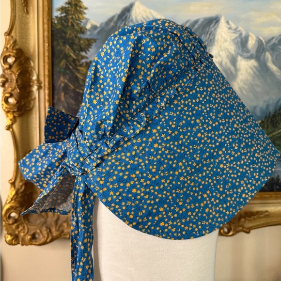 Laura Ingalls Prairie Handmade Floral Bonnet main image 6